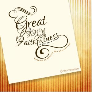 Great is Thy Faithfulness